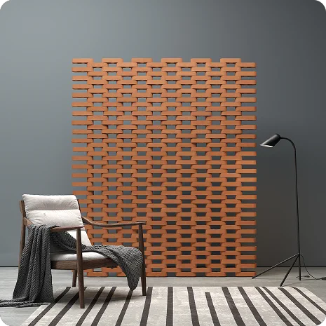Nadis Design — терракотовая перегородка с креслом